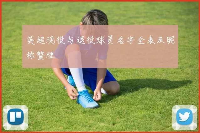 英超现役与退役球员名字全表及昵称整理